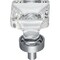 Jeffrey Alexander 1" Overall Length Polished Chrome Square Glass Harlow Cabinet Knob G140PC - alternate 5